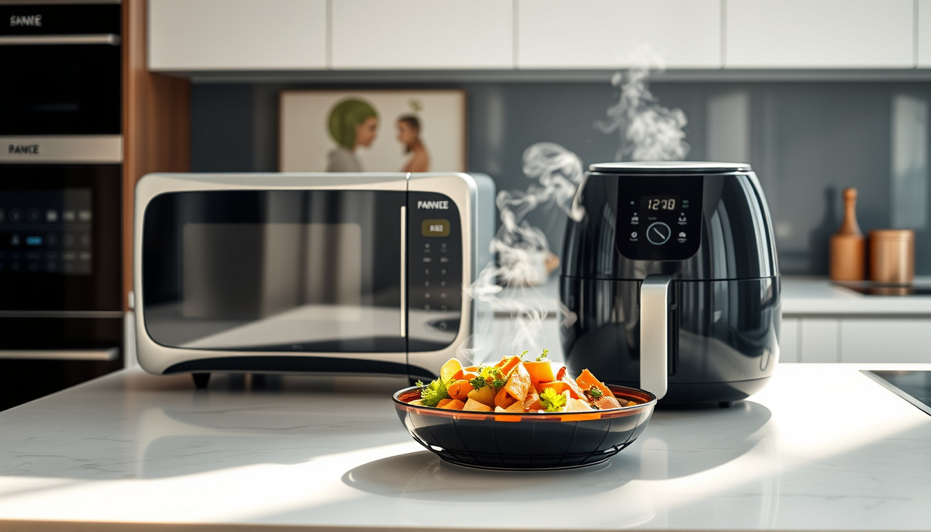 Qual é mais saudável, micro-ondas ou airfryer?